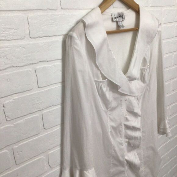 JOSEPH Ribkoff white blouse size 12 - Picture 5 of 15